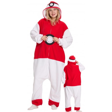 Combinaison Poké Ball adulte et ado – Déguisement onesie