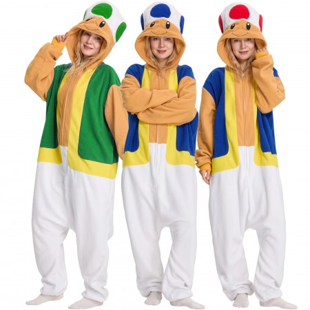 Costumes Mario Toad groupe adulte – Déguisement cosplay Halloween