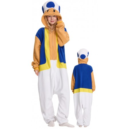 Déguisement Toad bleu adulte – Costume Mario Halloween cosplay