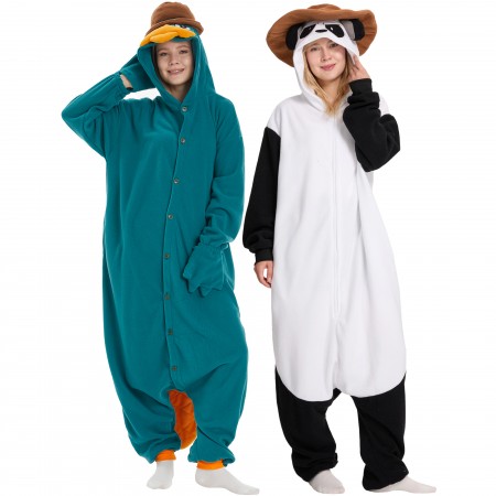 Déguisements duo Perry l’ornithorynque & panda – Costumes Halloween couple