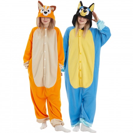 Costumes famille Bluey onesie – Déguisements groupe Halloween Carnaval