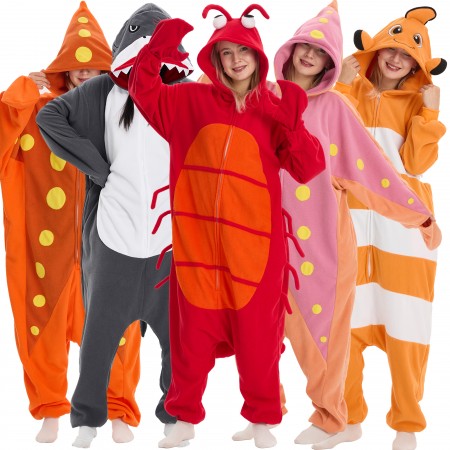 Costumes groupe animaux marins Carnaval