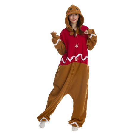 Déguisement bonhomme pain d’épices adulte Noël – Costume Carnaval