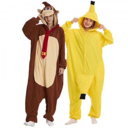 Costumes duo singe & banane – Déguisement couple