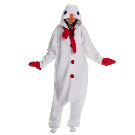 Déguisement bonhomme de neige adulte Noël – Costume festif