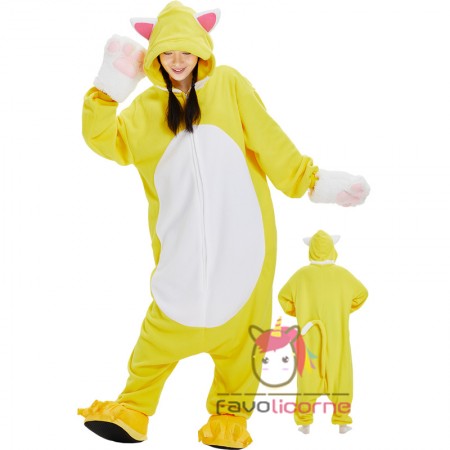 Combinaison de cosplay pour chat Mario avec gants et chaussures, pyjama de fête