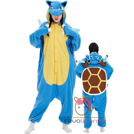 Costume Blastoise Onesie pour adulte Halloween Eesy Cosplay Outfit Costume Party Wear Pyjama